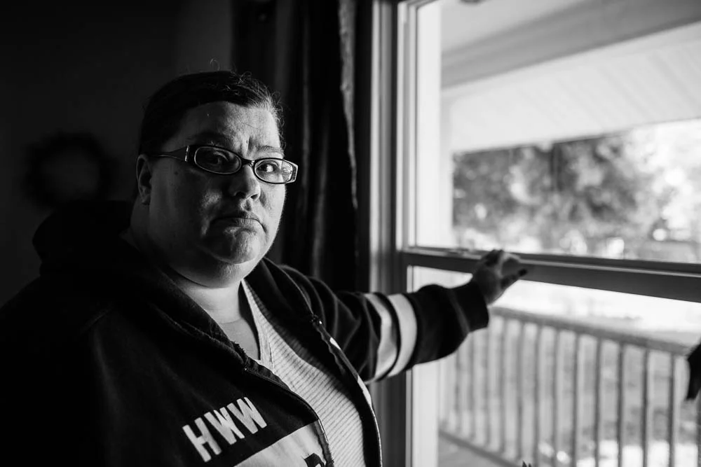 Traci in her home immediately following our interview about and the impact of LFOs. " I don’t want this to be my legacy for my children."