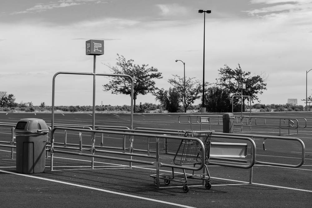 For many years, Julie lived in a remote community in eastern Washington. But it was a big enough place for Walmart to have a store. The parking lot of the Walmart where Julie walked out with $750-plus dollars worth of goods is almost empty. 