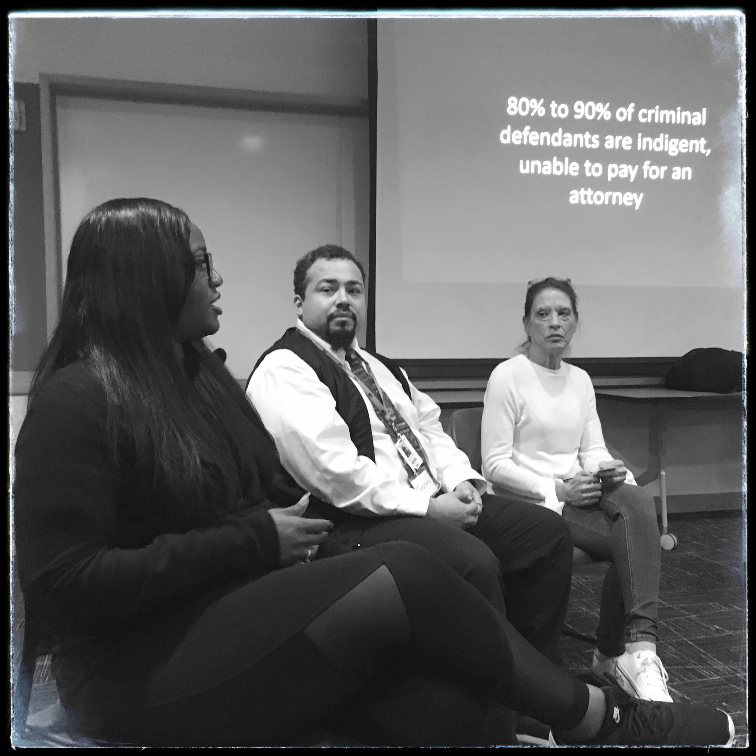Part of our panel during the community conversation at the Kent Regional Library. 