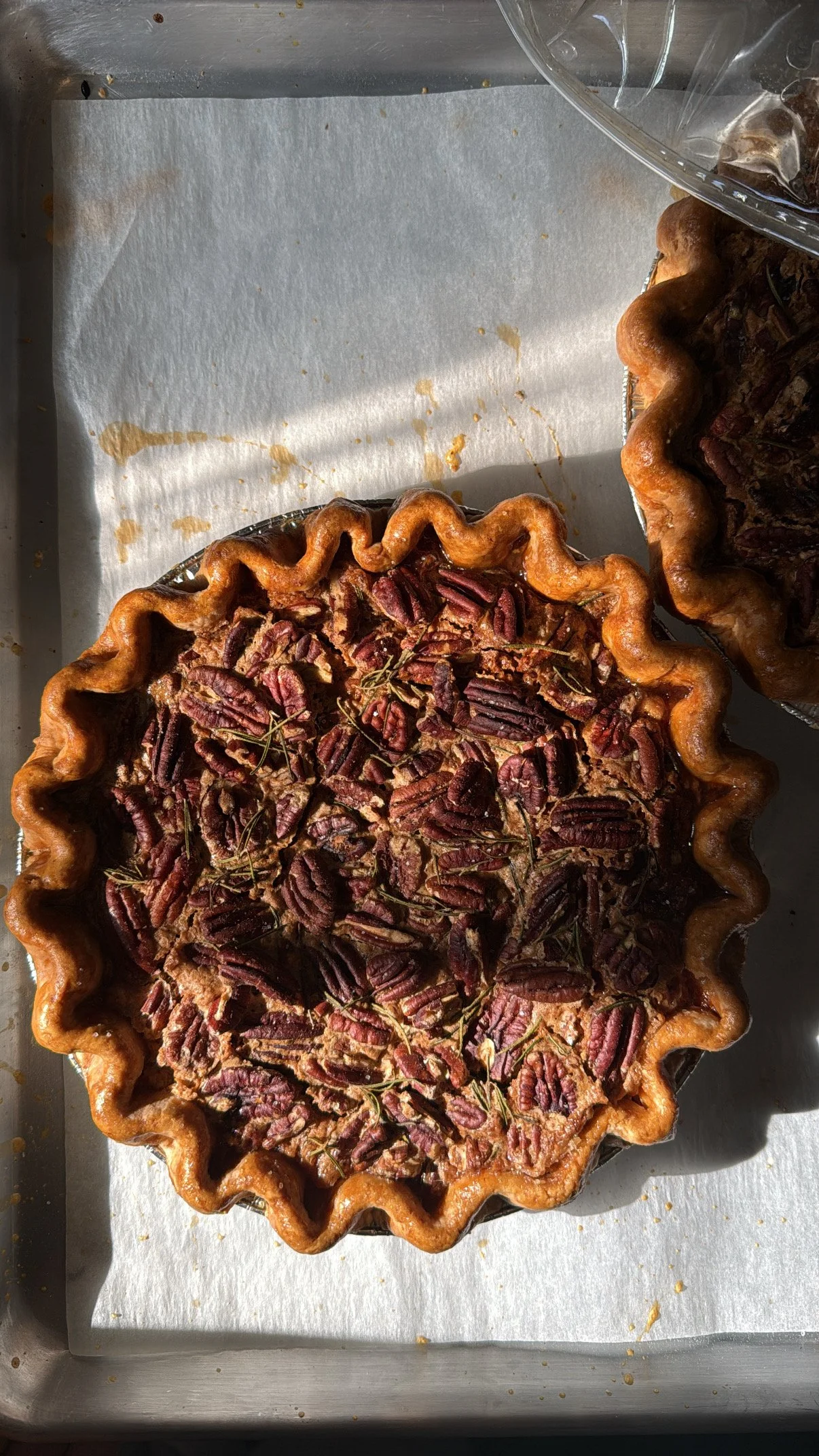 Salted Pecan & Rosemary Pie