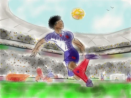 Piqûre bissextile autour du ballon rond...