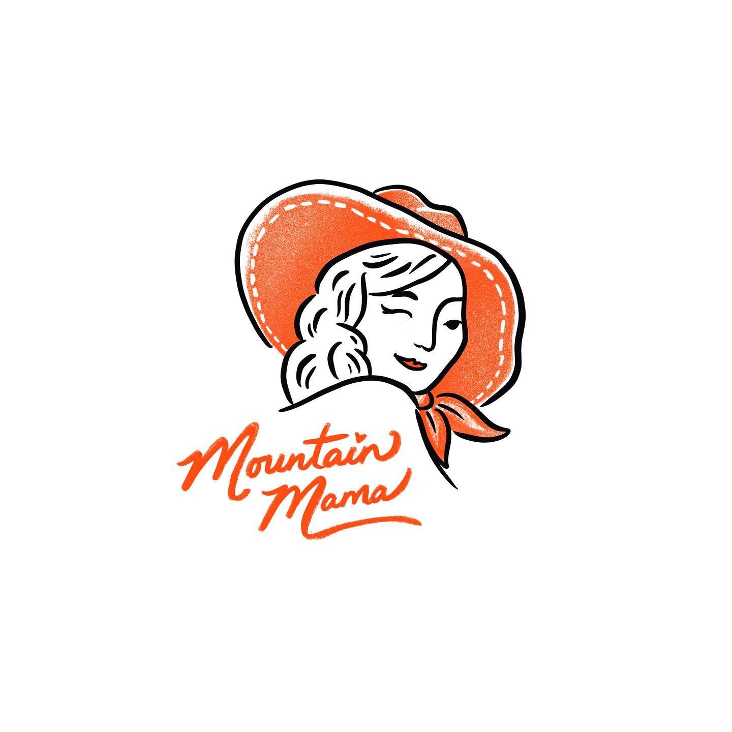 Mountain Mama logo. #workbylaura #illustration #logo #branding #mountainmama #graphicdesign #hikingadventures #hikinggroup #colorado #womanentrepreneur #womensupportingwomen #womenempowerment #❤️