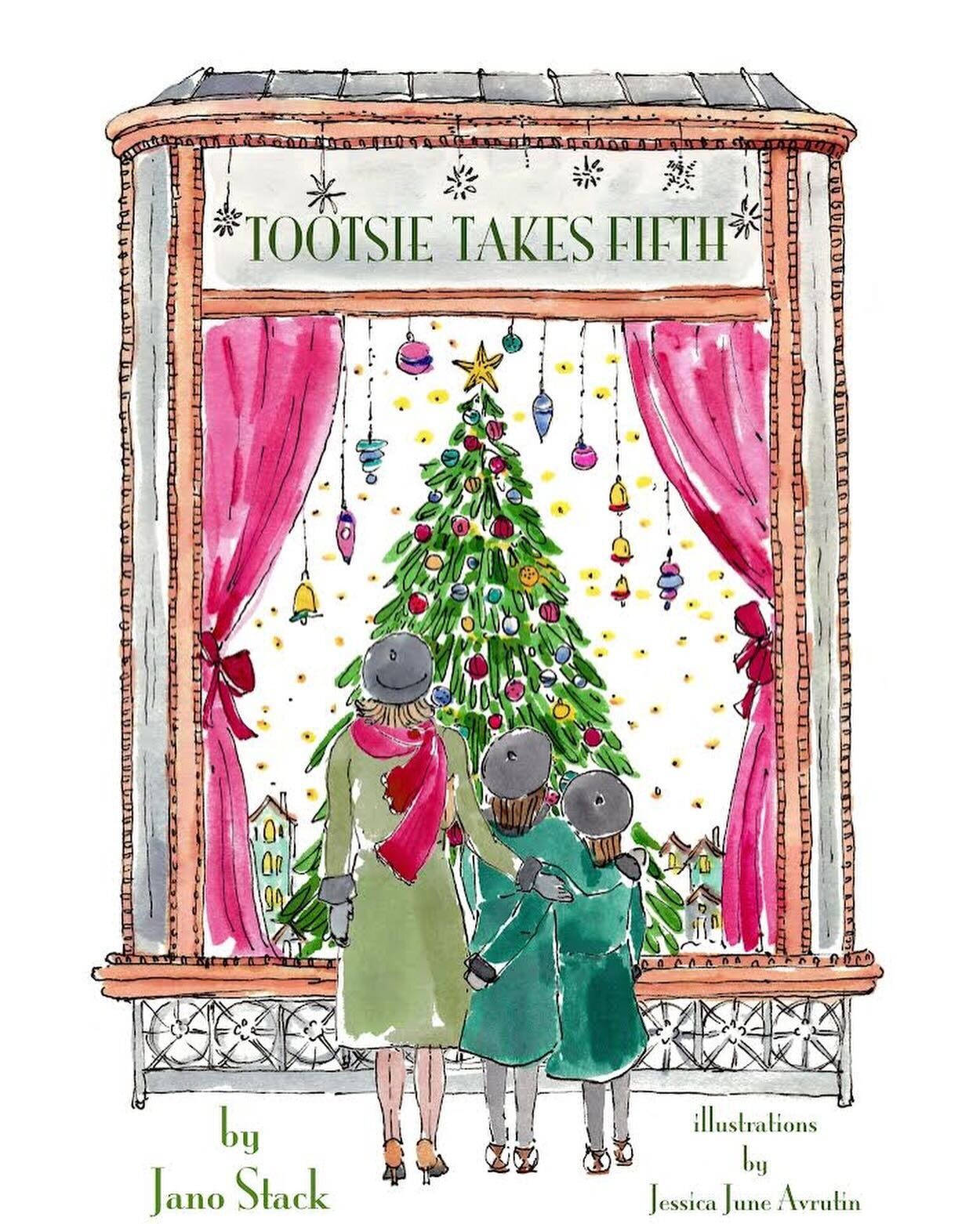 I got a chance to illustrate a dear friend's short story, and we had the best time working together to bring her vision to life.  Tootsie Takes Fifth: It's 1960. What happens when two little girls set out on an adventure with their mother at Christma