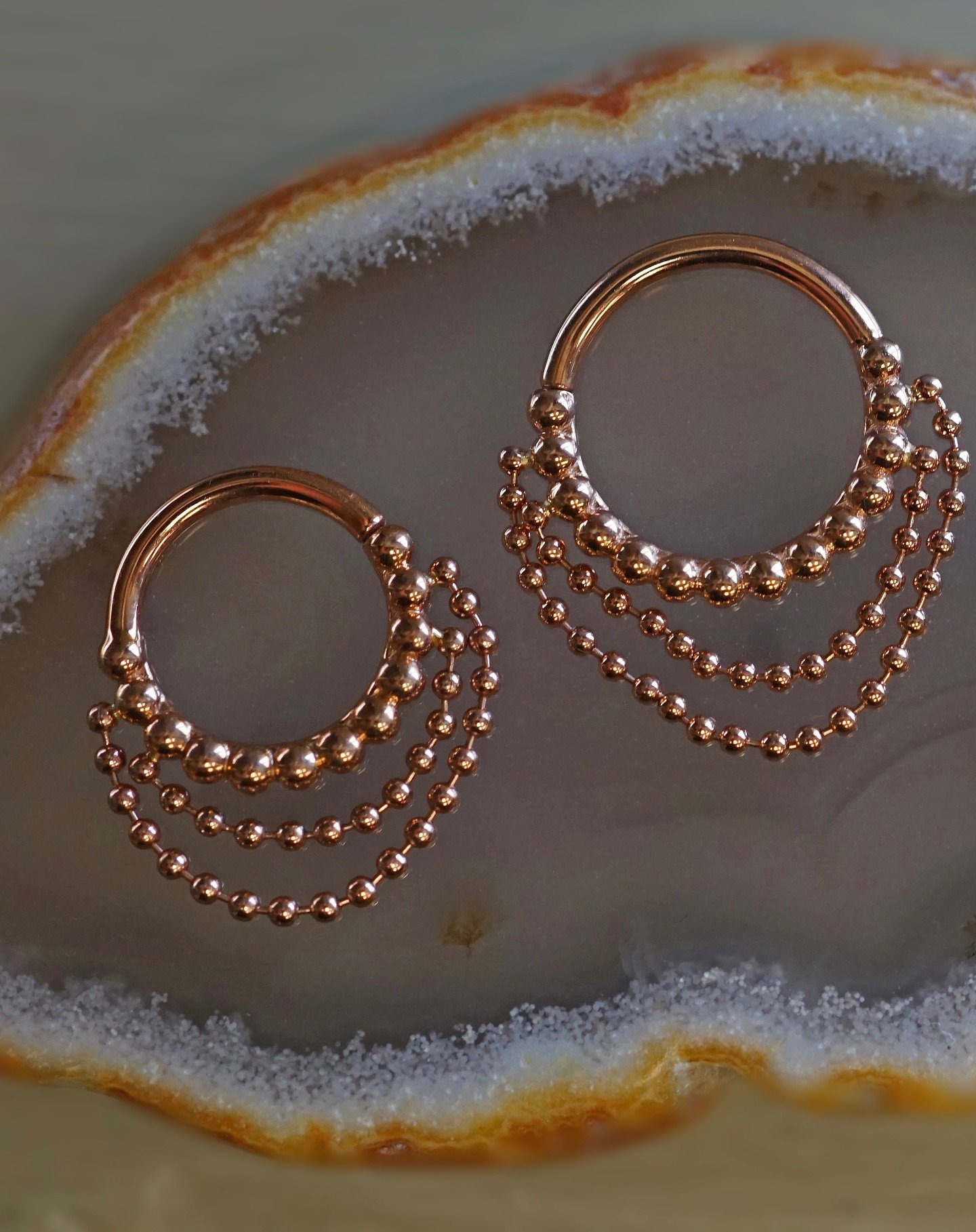 Summertime is here and it is the perfect excuse to upgrade your body jewelry. 

These &ldquo;Feel The Spin&rdquo; and &ldquo;After Dark&rdquo; seam rings from BVLA are sure to make your piercings look their best.

We have these and many, many more op
