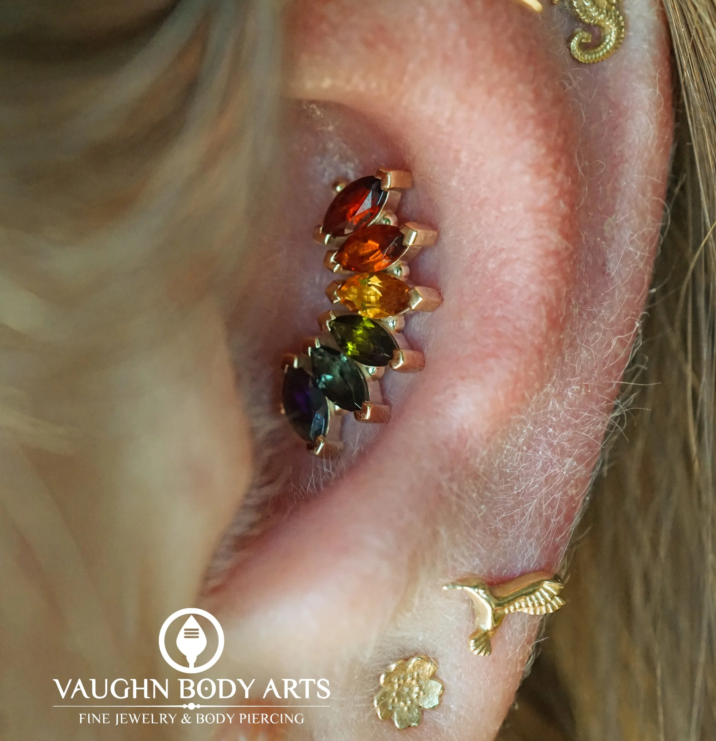 This conch turned out so good on Alixandria! 

Their BVLA &ldquo;Marquise Panaraya&rdquo; features genuine Garnet, Madeira Citrine, Citrine, Green Tourmaline, London Blue Topaz, and Amethyst, set in solid gold. 

Thank you so much Alixandria! 

#vaug