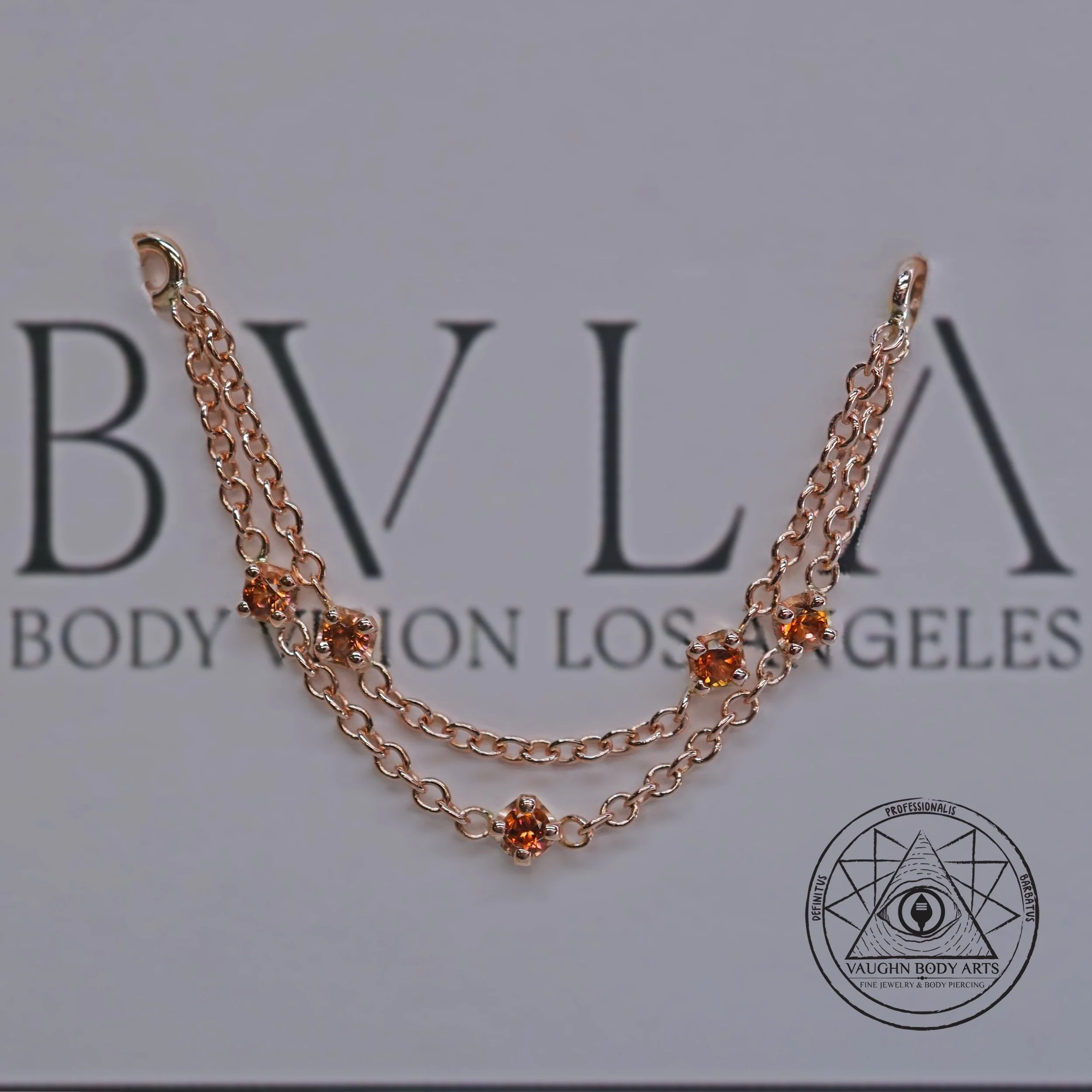 We love custom ordering jewelry to help our client&rsquo;s piercings look exactly how they envision it. 

Here is a lovely example; &ldquo;Suzanne&rdquo; by BVLA, made of solid Rose Gold with Anastasia Topaz. 

We have a lot of beautiful designs in s