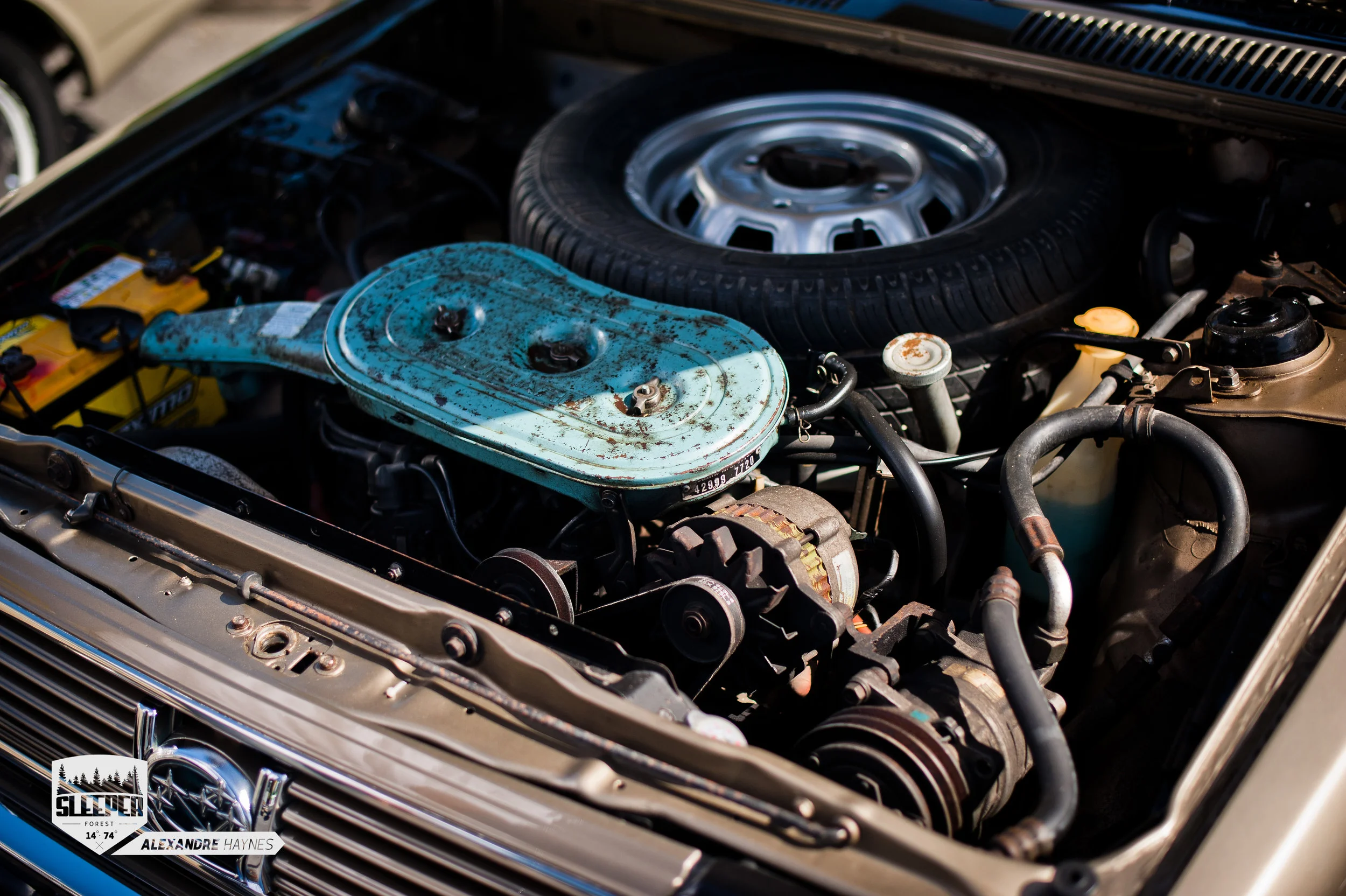 Now we know where crowed engine bays started from.