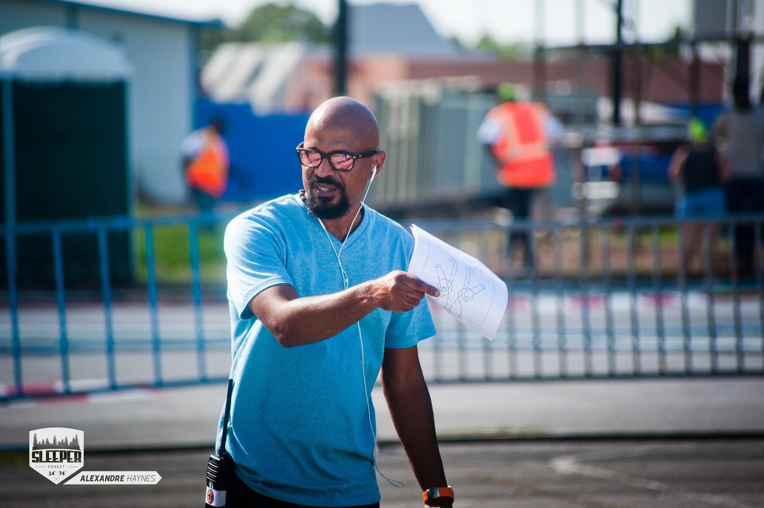  Stefan Hinds, Chairman of BARL taking them through the course. 