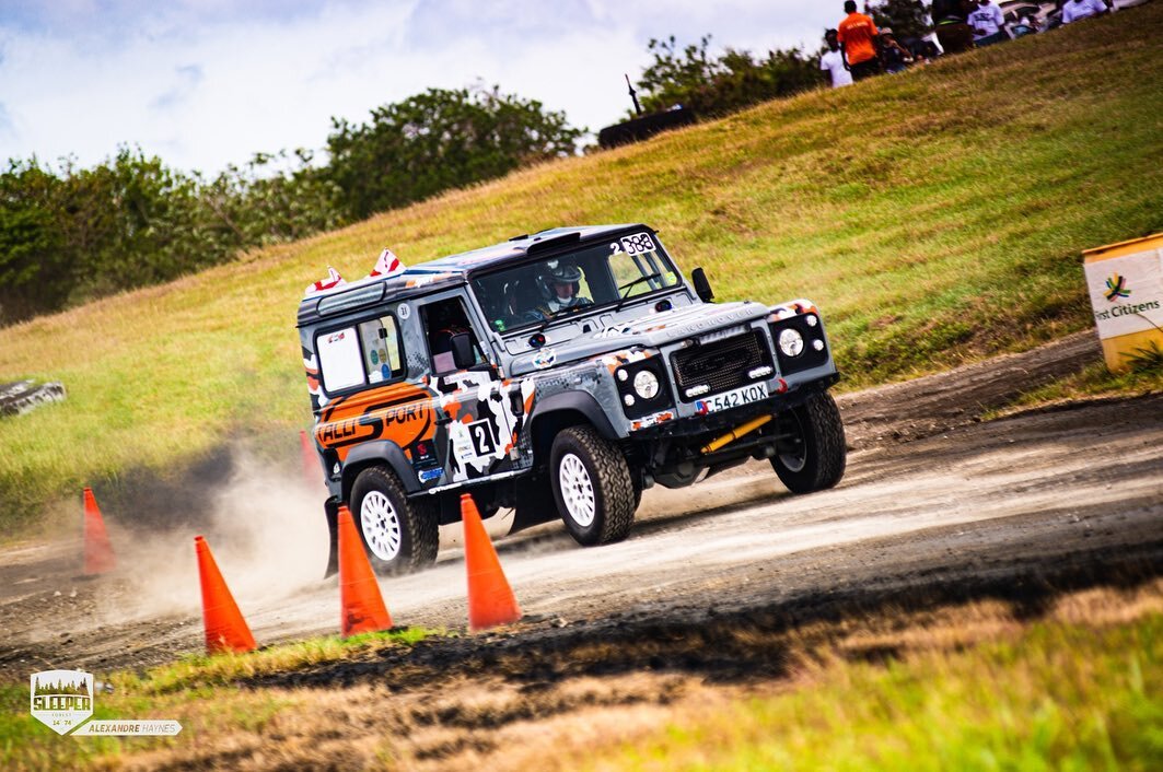@allisport_ltd Andrew Graham in his @td5inside_performanceinside powered Landrover Defender was definitely one of the most exciting entries for @rallybarbados this year! Great job out there, can't wait to see you guys on the stages this weekend! 

#r