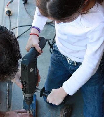 Encourage your daughters to use tools.