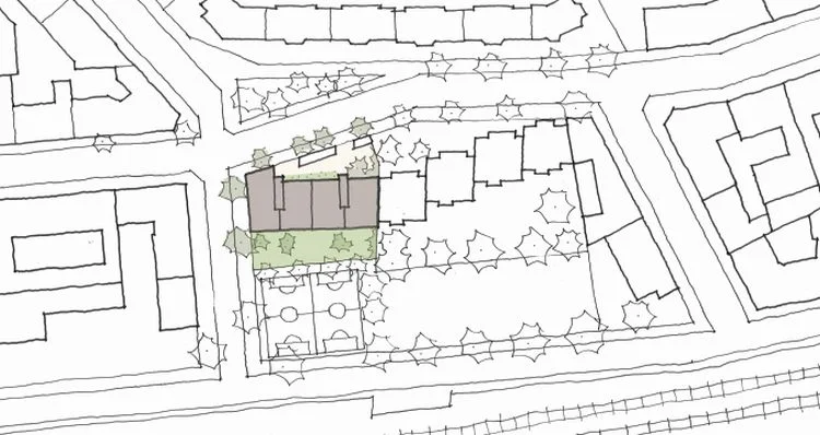 Site sketch by Jeremy Wells.