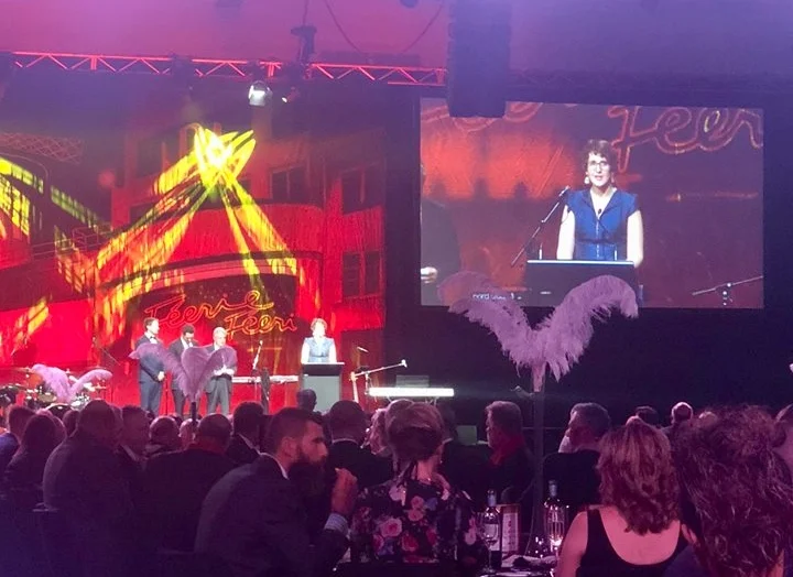 Jenny receiving the award at the National Convention Centre in early November.