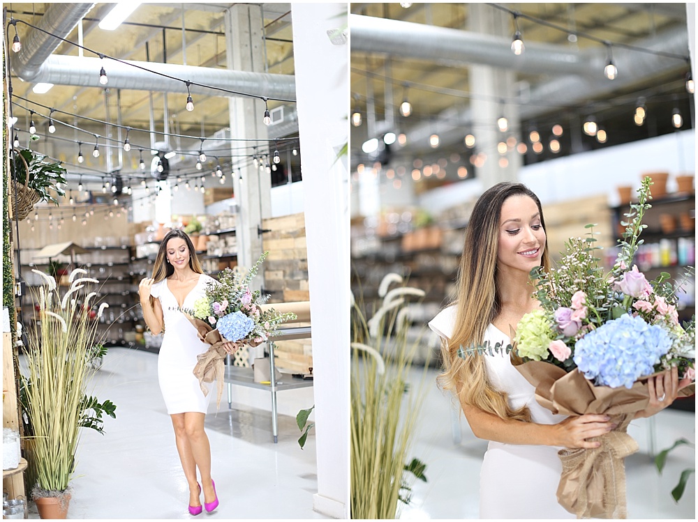I absolutely loved the airiness of the location. It had the coziest touch. All this flower shop was missing was a coffee shop near by. <3