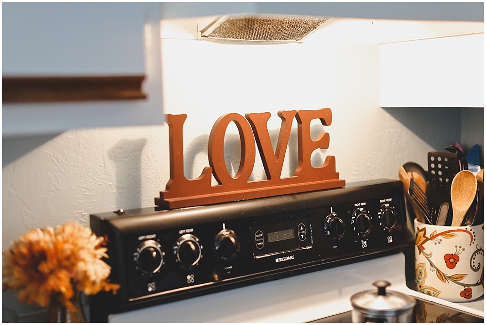 I loved that their home was filled with lots of trinkets and accents that filled the home with love and reminders to love.
