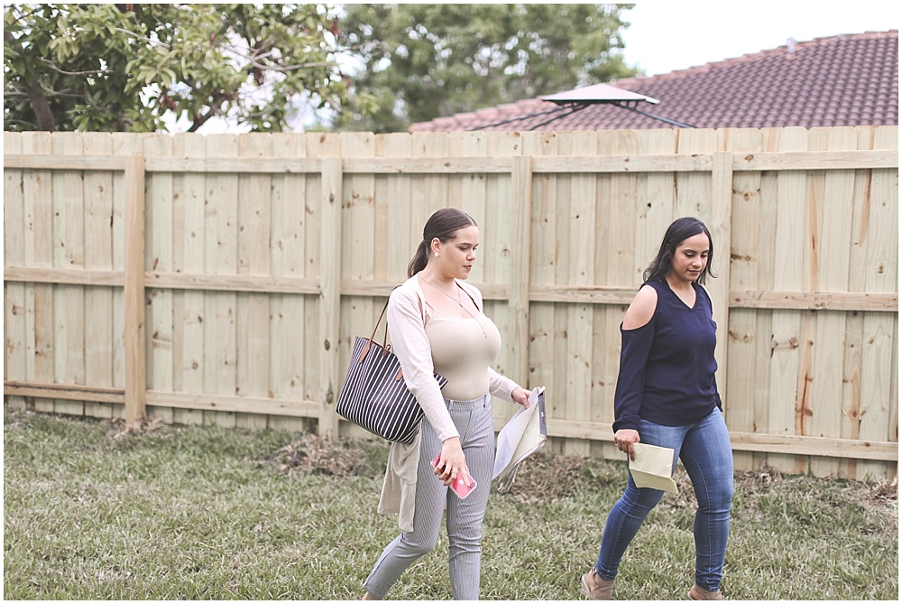 Once they finished the inspection outside of their home, they made their way into the most exciting part!