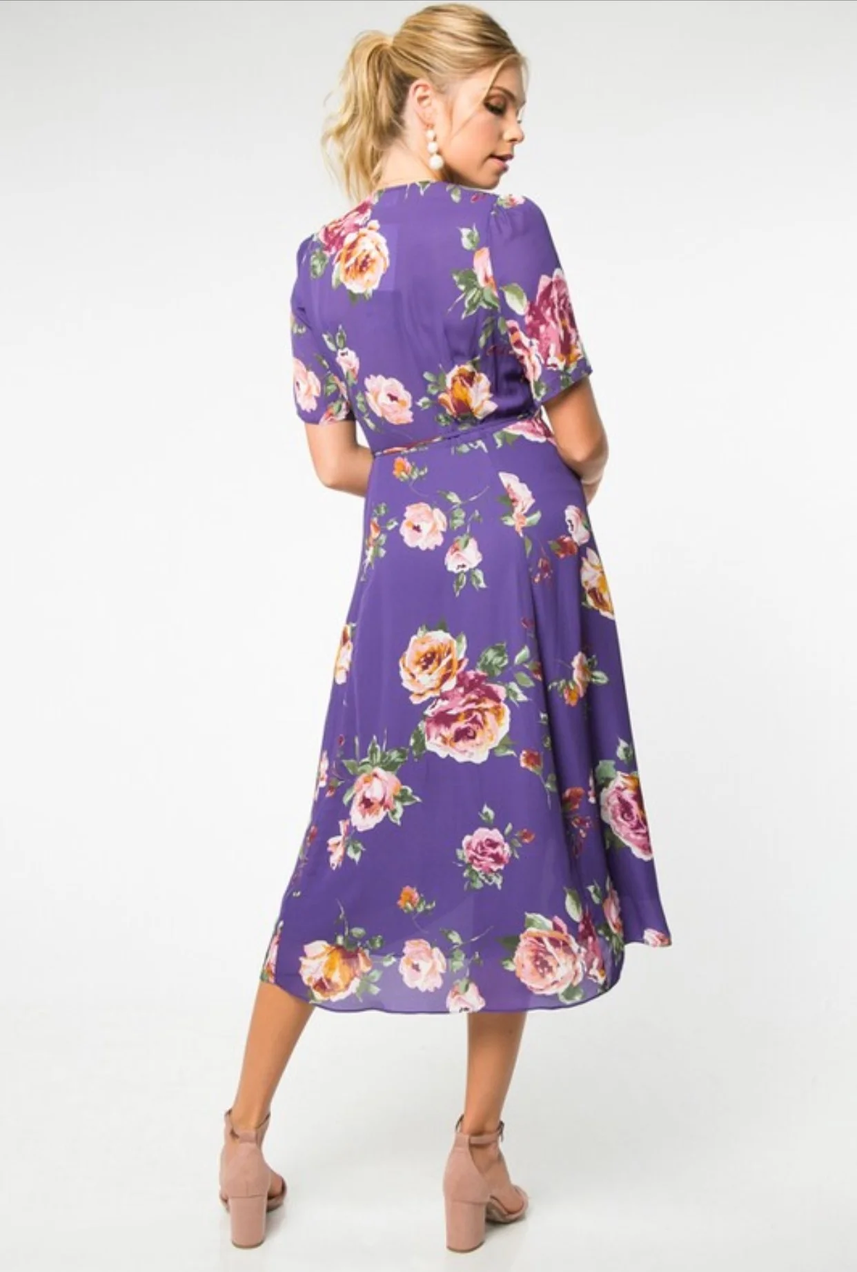 Floral Wrap Dress Plum.jpg