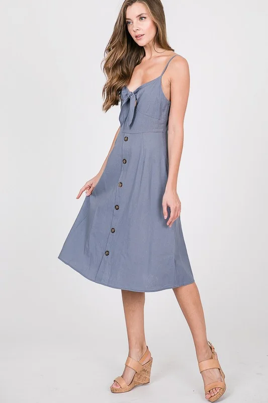 Play Date Bow Detail Button Skirt Dress 4.jpg