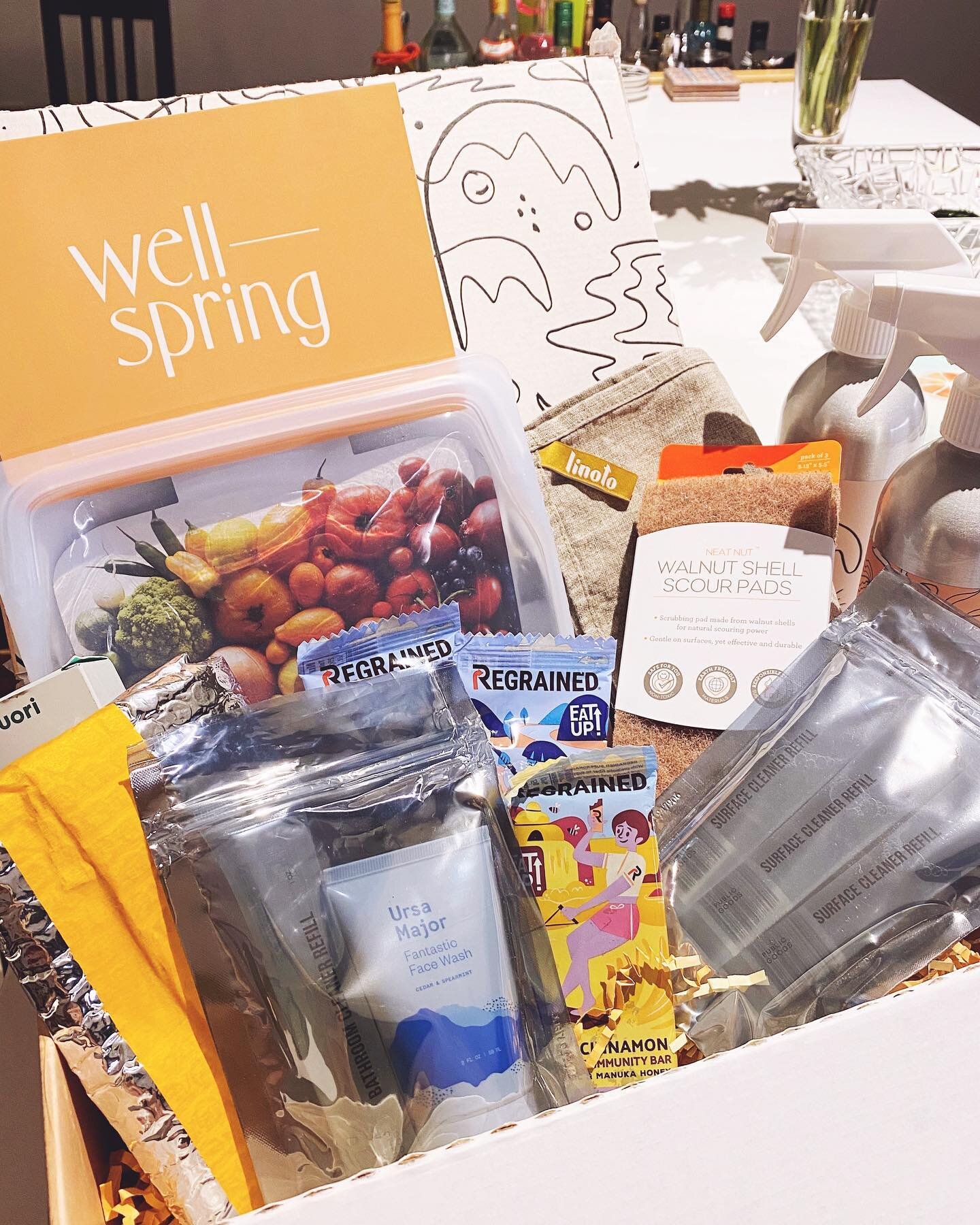 and clean for all, clean for the earth 🌎. My dear friend @simply_sandy recently launched @wellspring_la, a quarterly #wellness box curated to be kind to your body 🧘🏼&zwj;♀️ and home 🏡.&nbsp;We&rsquo;ve been enjoying these incredible products and 