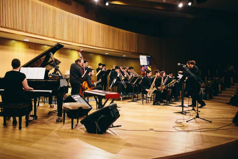 With the CJS Big Band, Tel Aviv, Israel