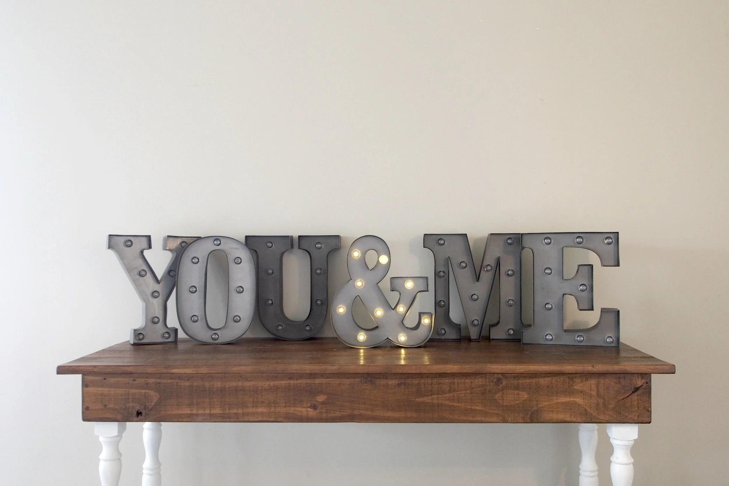 You & Me Marquee Lights