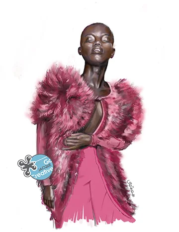 Lady in fur