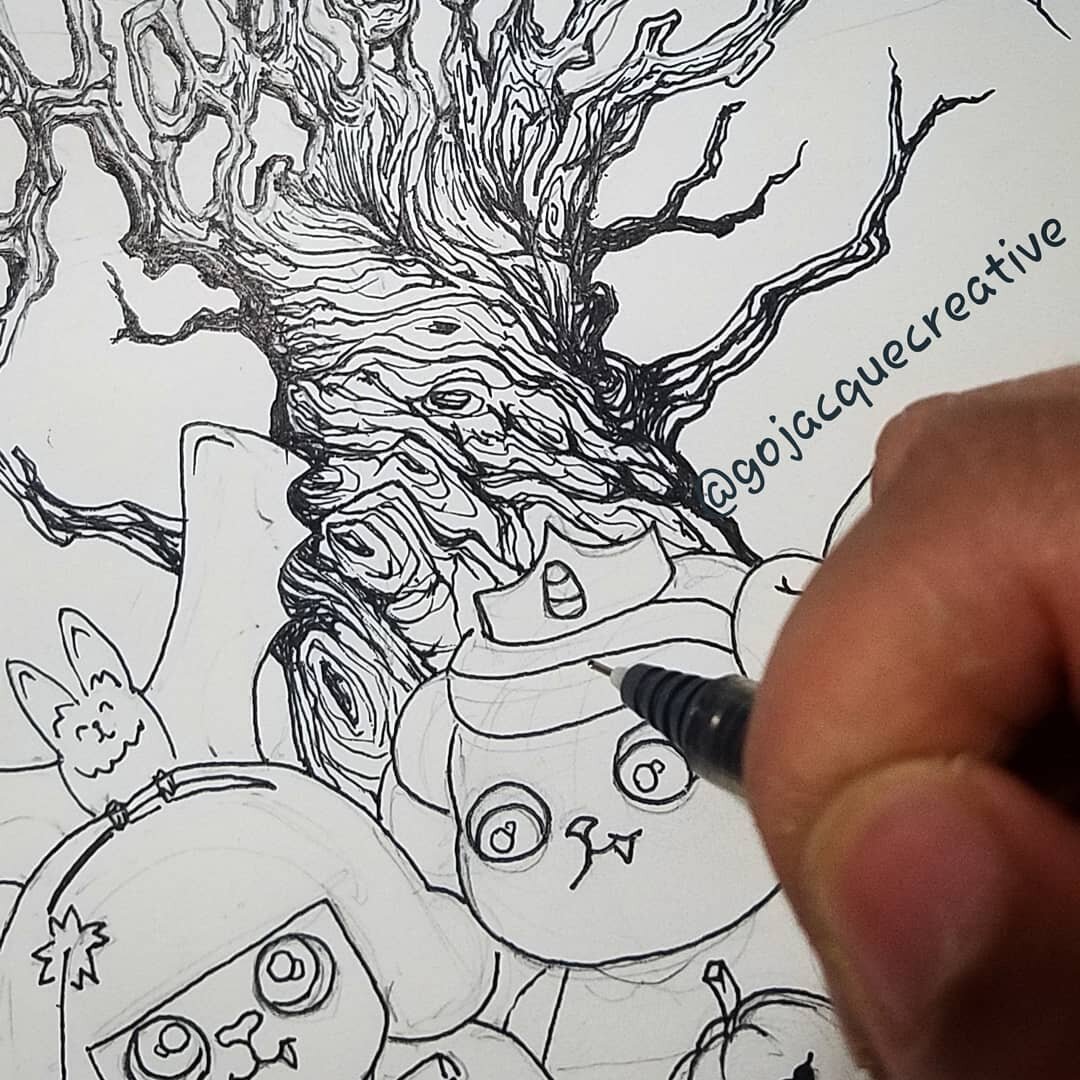 Adding some spook to my #funsyfelines
...
...
...
#characterart #felines #fancyfelines #fancycats #halloween #halloween2020 #characters #characterdesign #foodies #gojacquecreative #gojacque #gojackie #drawing #inking #inkart #lines #drawinglines #lin