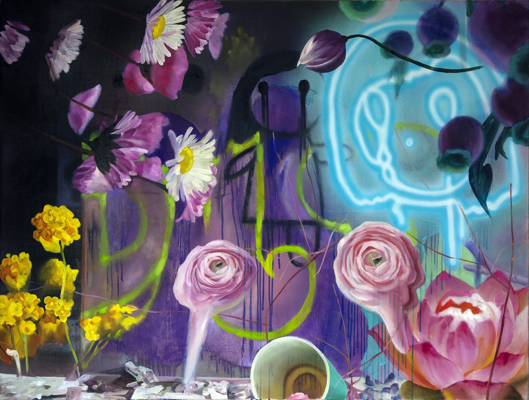 Bolster them with weakness 2018 oil on canvas 90x120cm