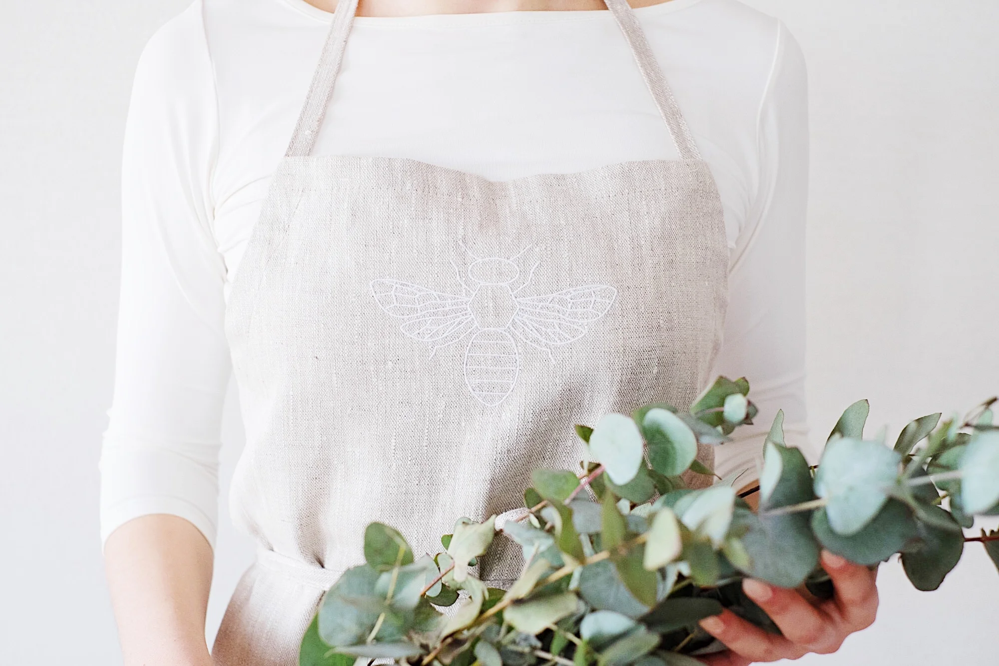Nordic Honey Linen Apron