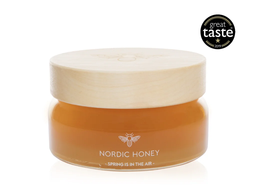 Nordic Honey_Organic Raw Honey_Spring Is In The Air_Great Taste Award 2019_Wooden Cap_Gourmet Gifts_Corporate Gifts