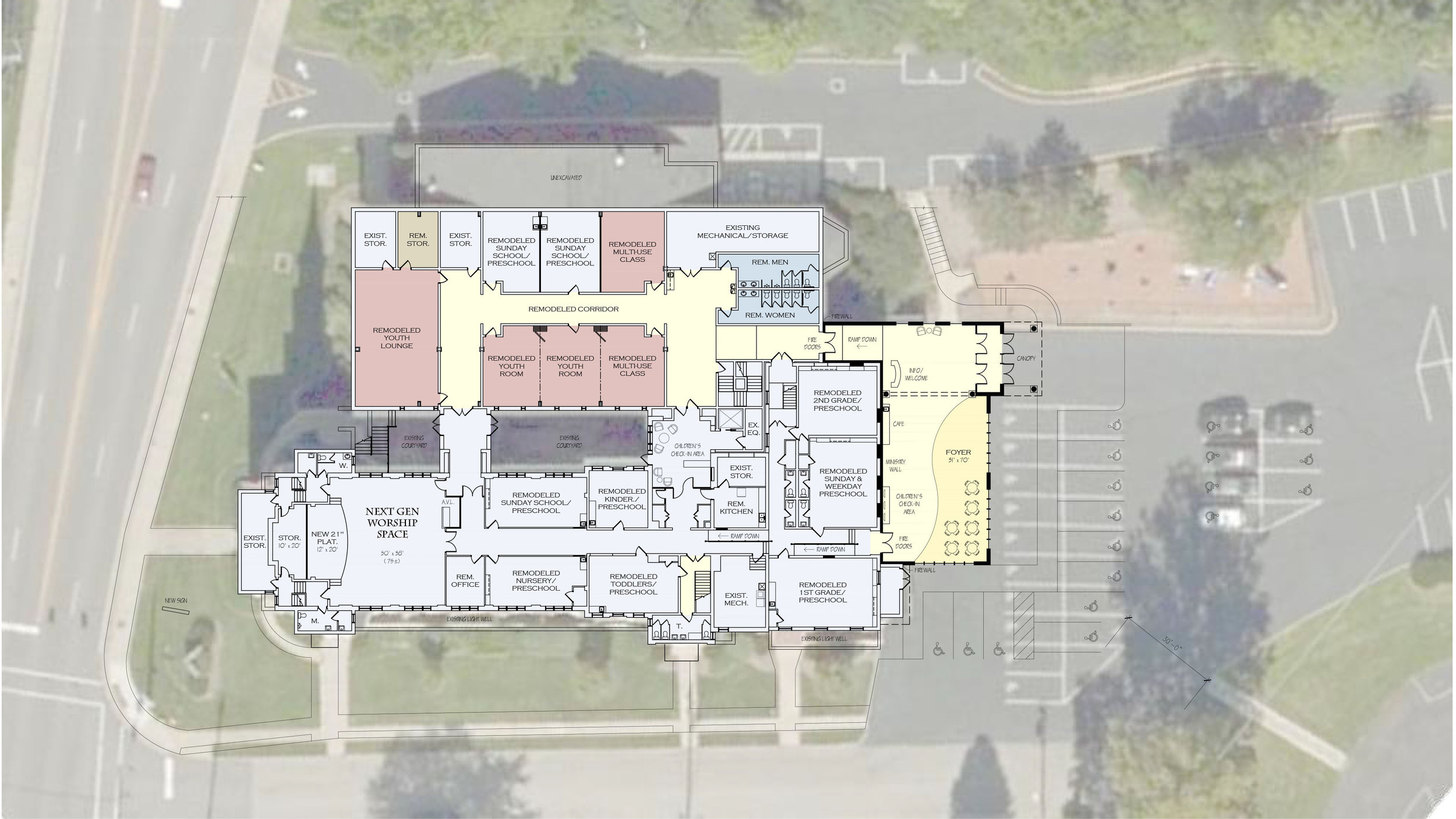 Proposed first floor renovations