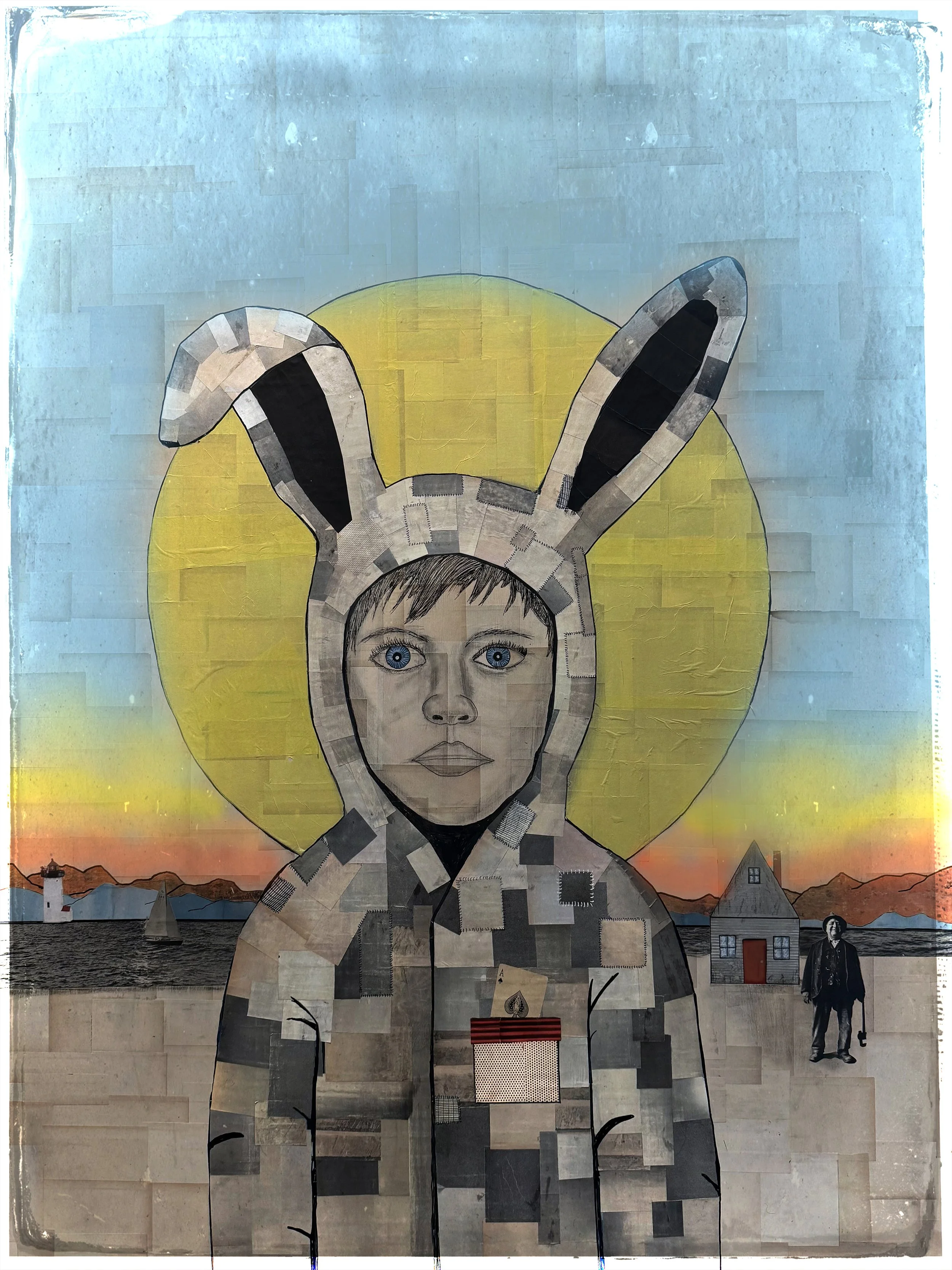 When the Child in Disguise Becomes the Sun (48x65in.)