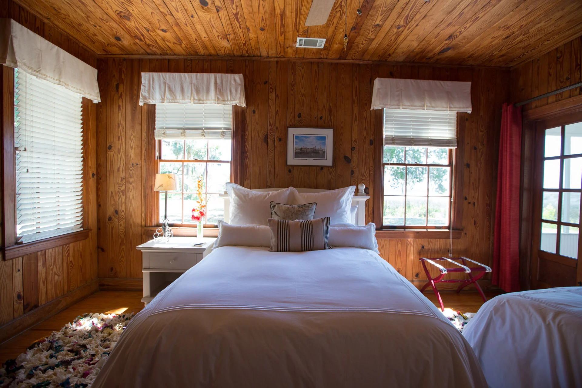 Natural light & rustic wood interiors