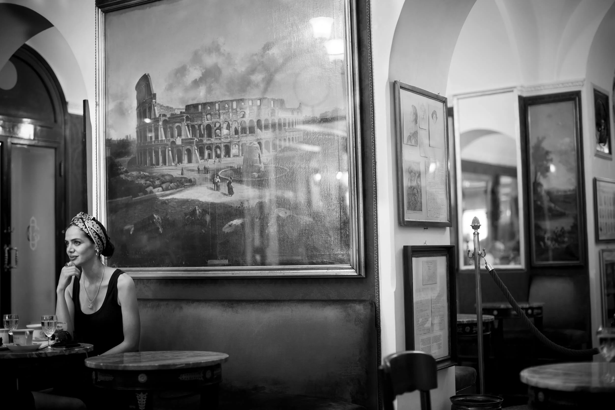 Caffè Greco, Italy, opened 250 years ago and is the oldest coffee caffet in Rome.