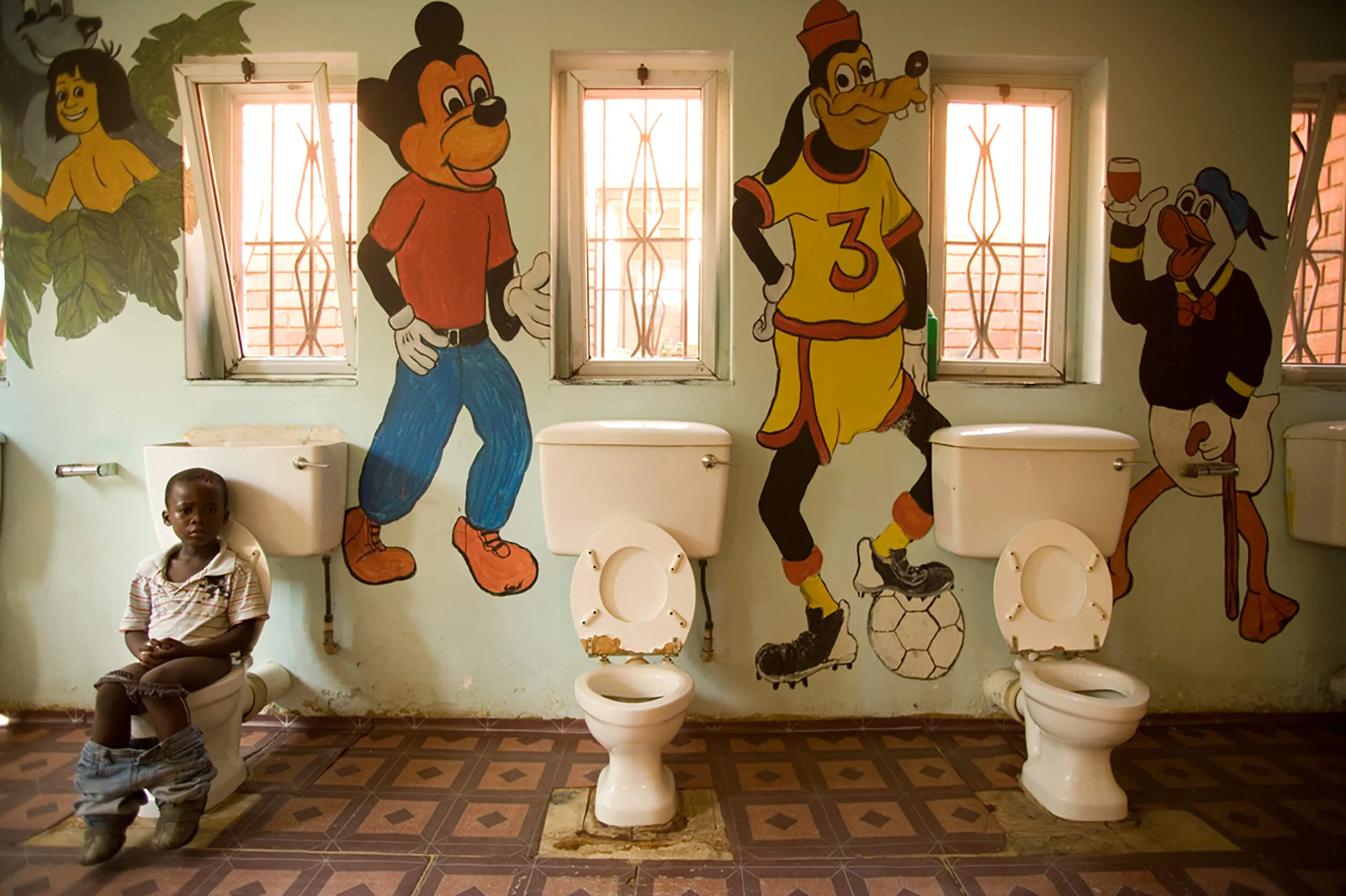 South Africa. Johannesburg. 75 of the children at the kindergarten in the township of Alex have diagnosis HIV.