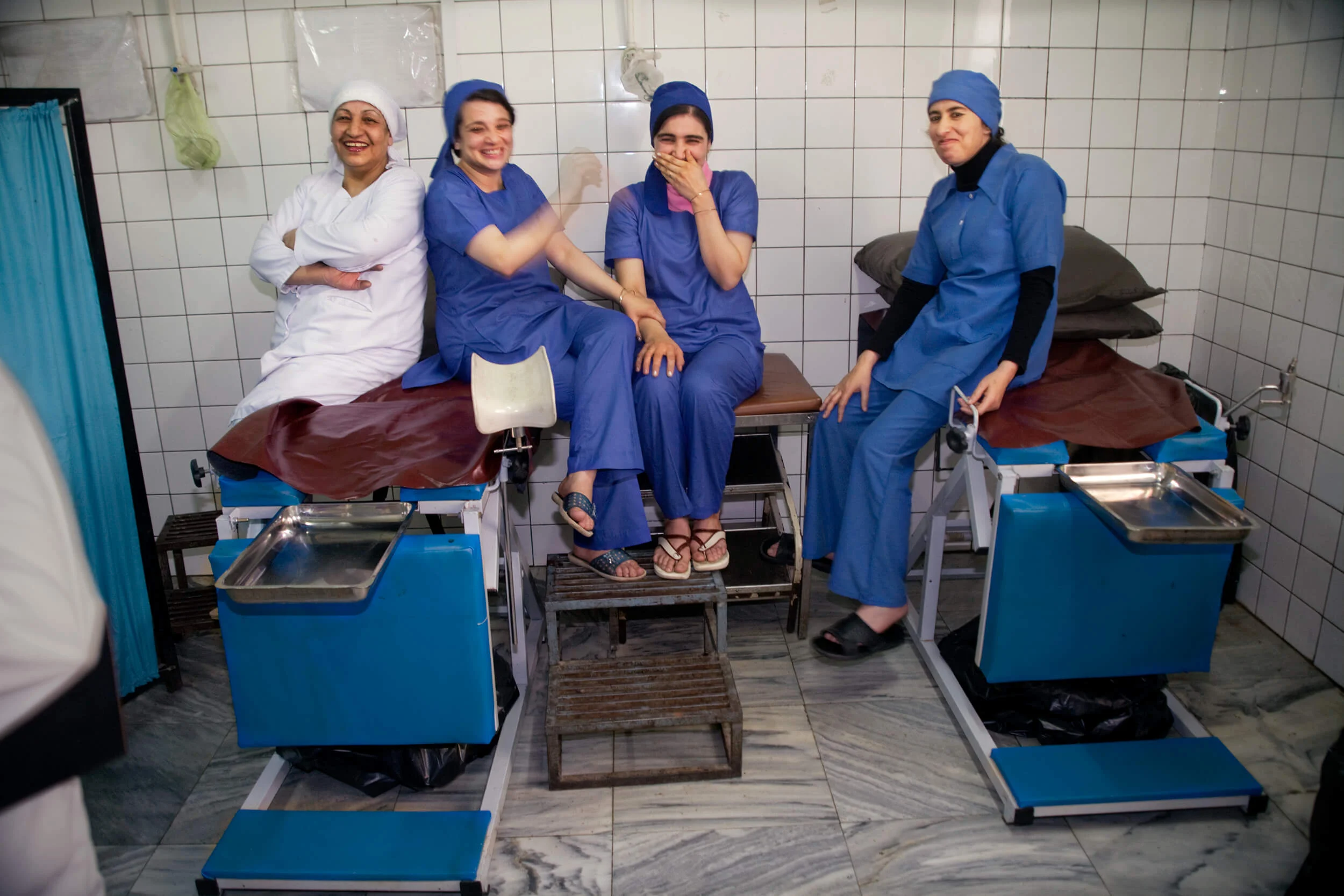 Afghanistan. Midwifs at the Women's Hospital in Kabul.