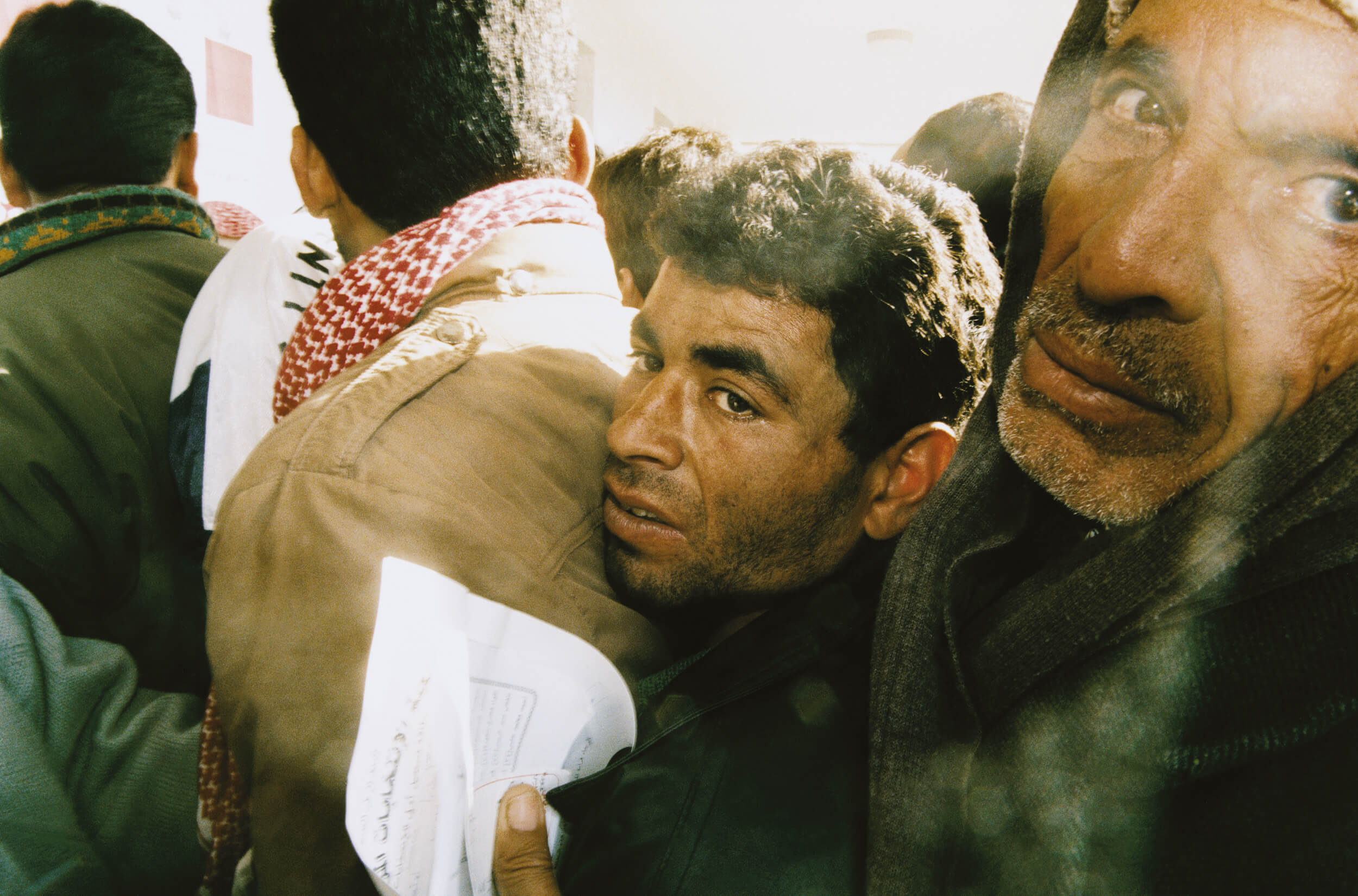  Gaza January 1996. Palestinians vote in the first Palestinian elections ever. 