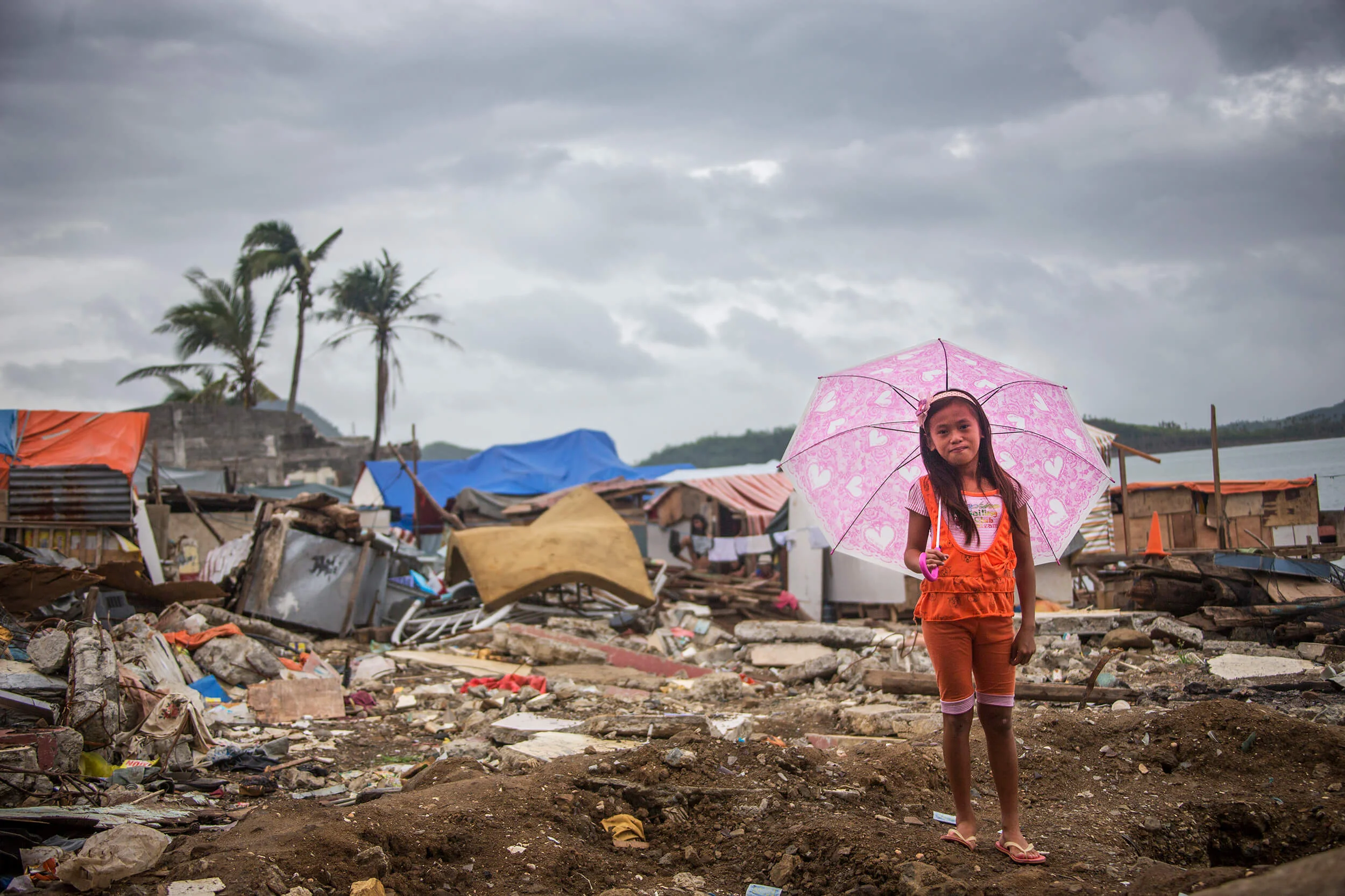 The city of Tacloban after Typhoon Haiyan November 2013.