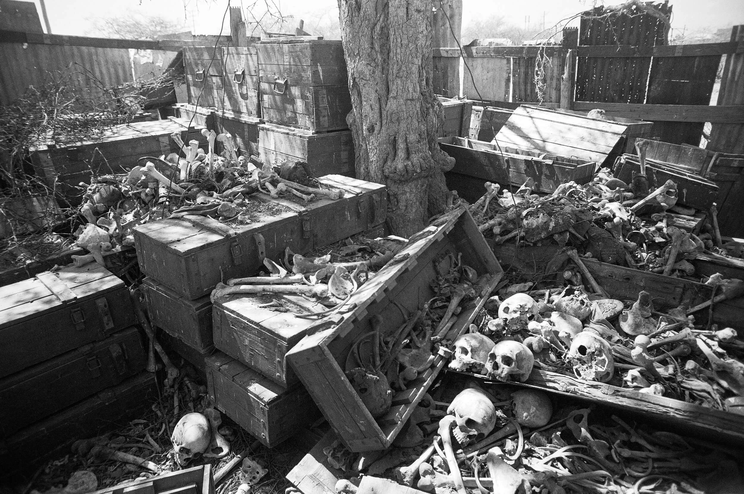 Massawa 1990. Remains after what is supposed to be Ethiopian generals.