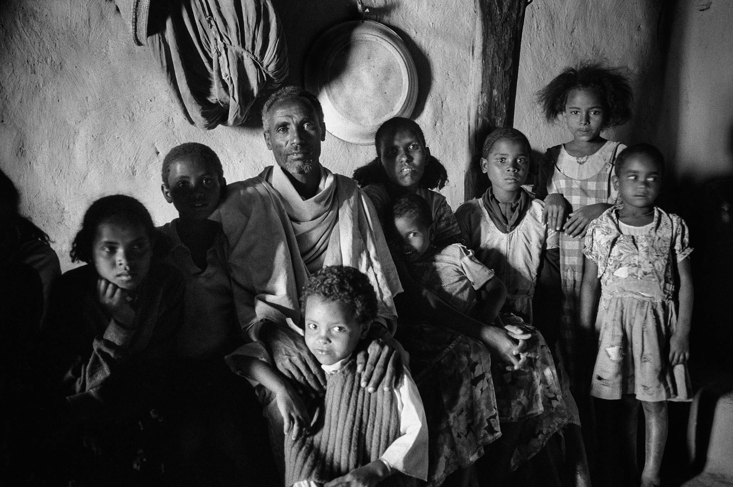  Farmer family in the small village of Mai weini in Eritrea. 