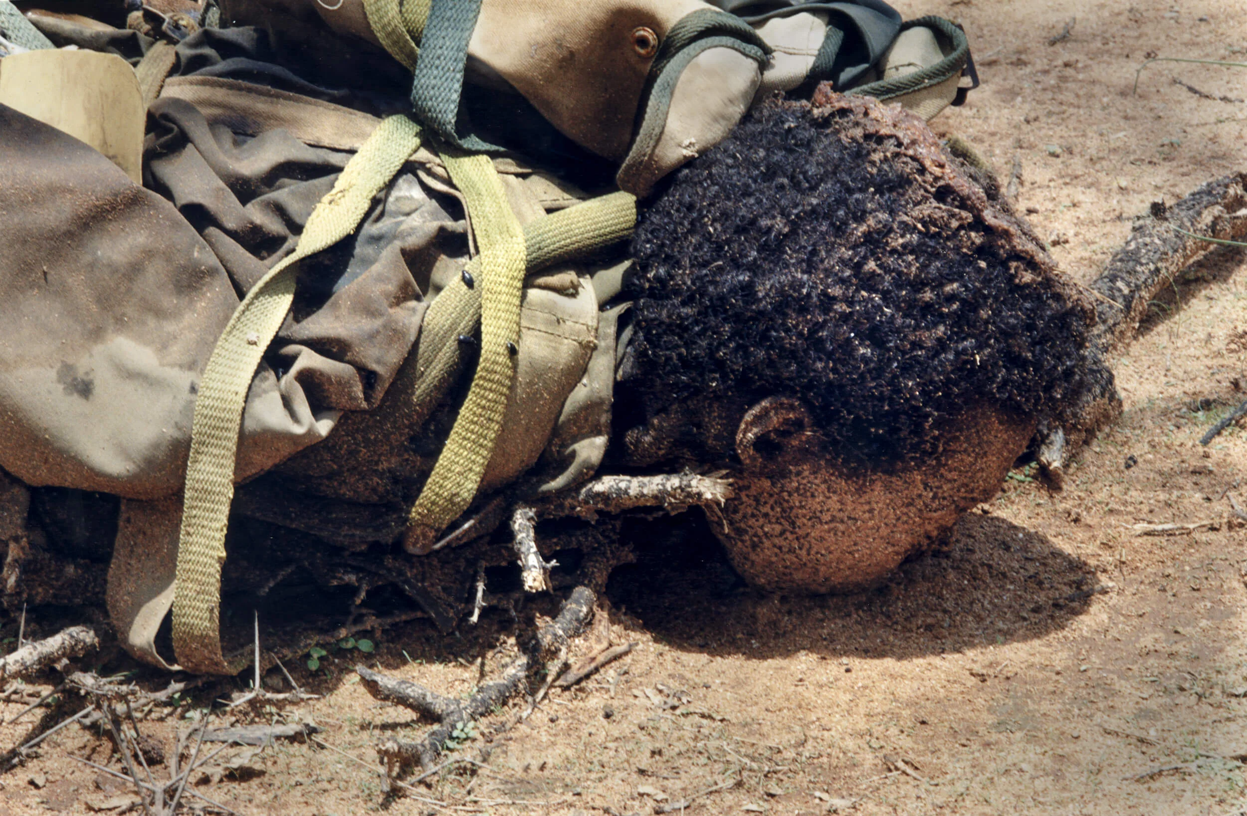 Ethiopian child soldier fallen at the Tsoronfront.