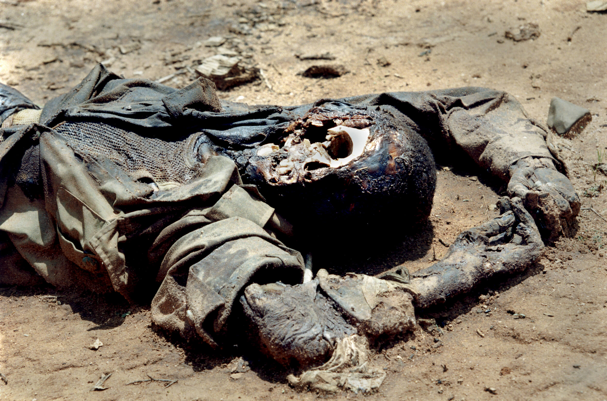  Fallen Ethiopian soldier at the Tsorona Front. 