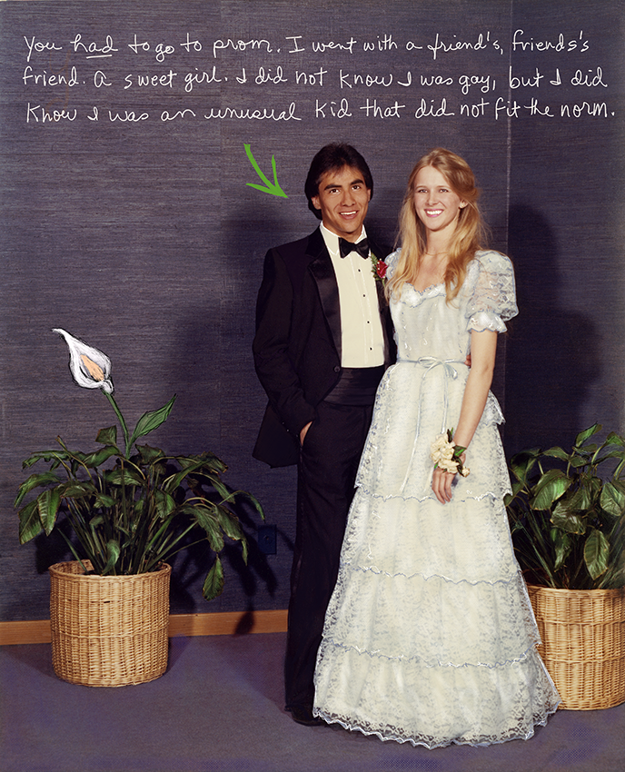 Kevin and his date 1983.