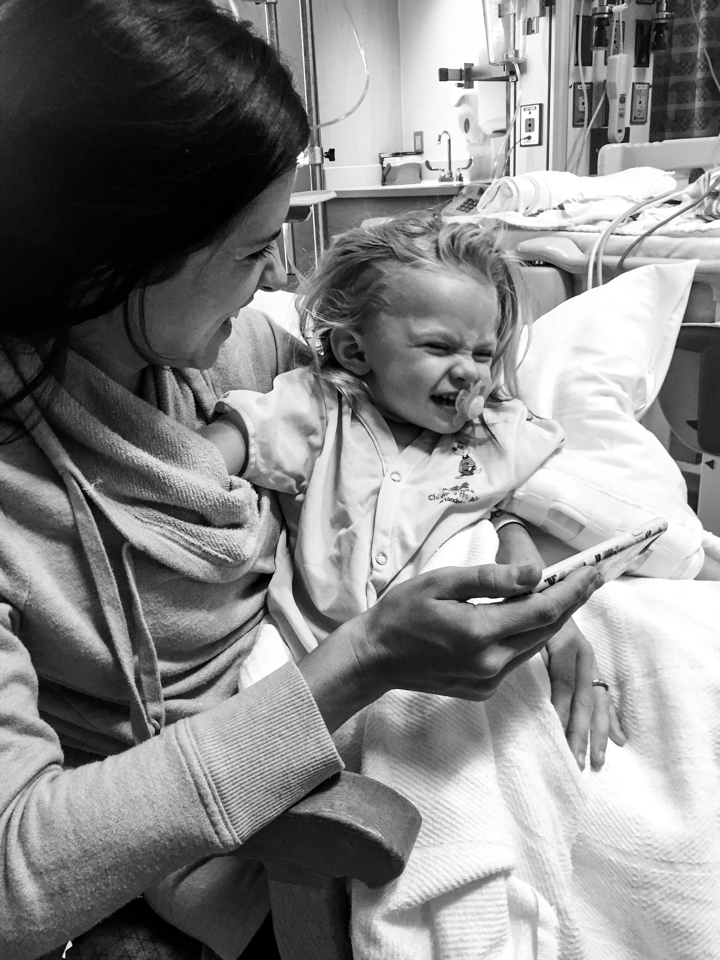 In the PICU after seizure.