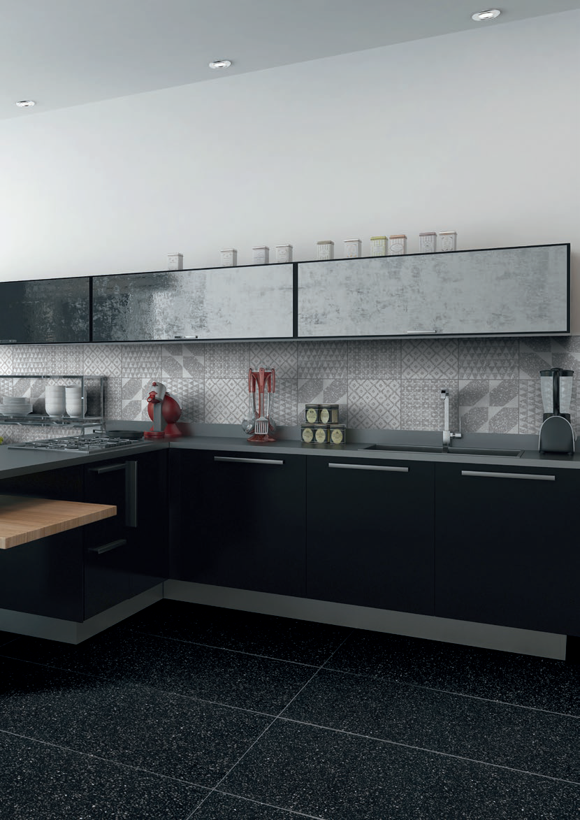 Terrazzo Black & Moderna Grey