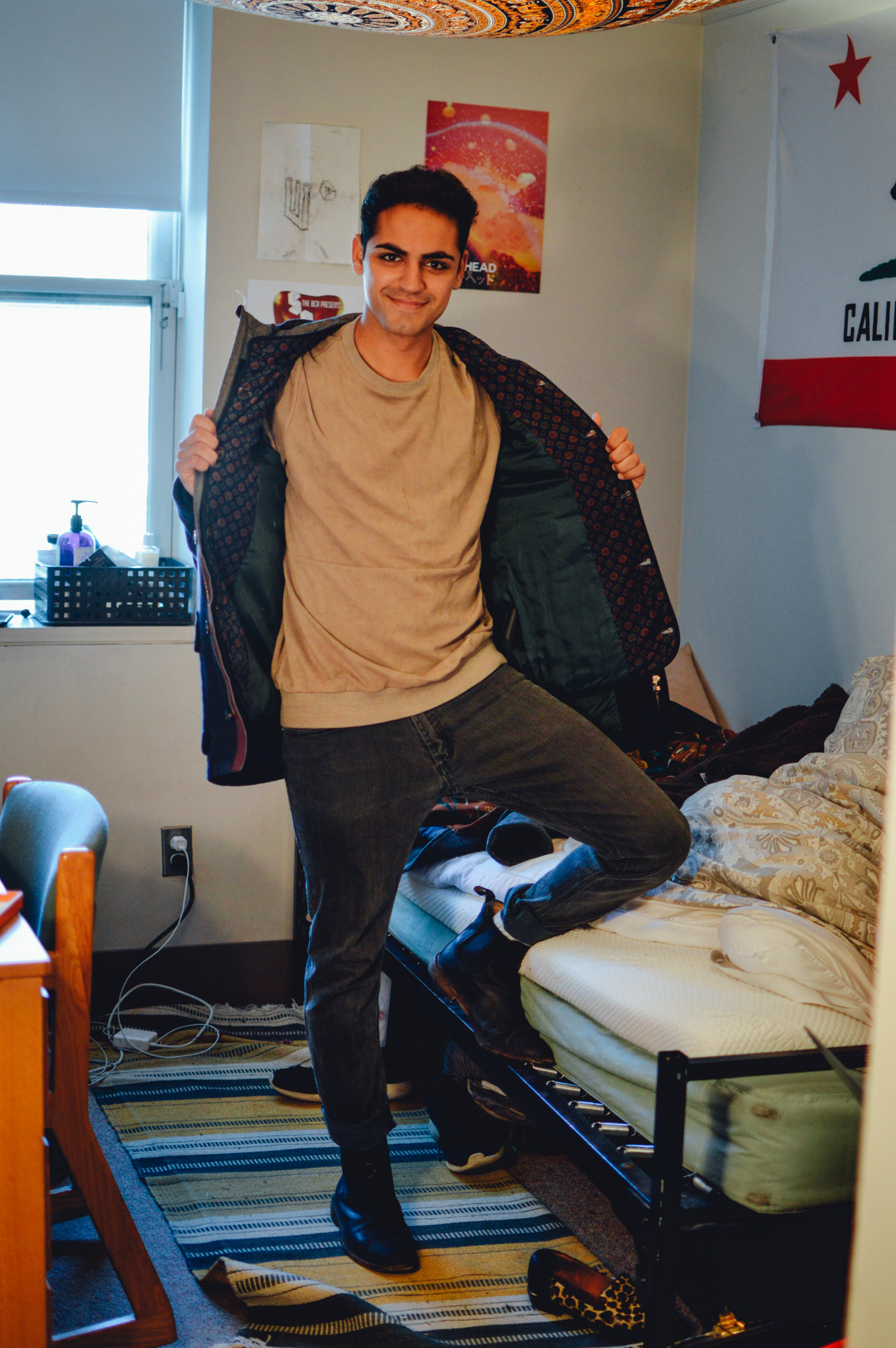 Coat: Ted Baker, Sweatshirt: Shades of Grey