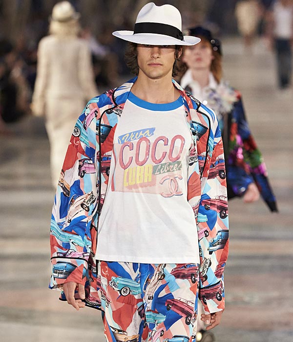 Tony Castro, grandson of Fidel Castro, modeling for Chanel (Hola)