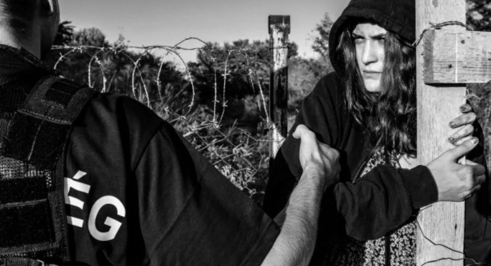 Image from Norbert Baska’s Der Migrant photoshoot (BASKANORBERT/FACEBOOK)