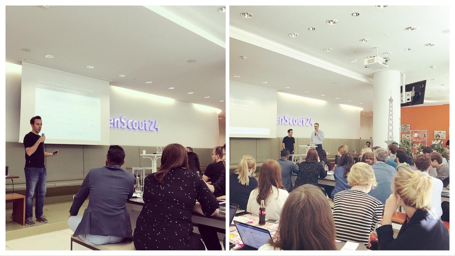 Presenting at Scout24 in Berlin, 2018.