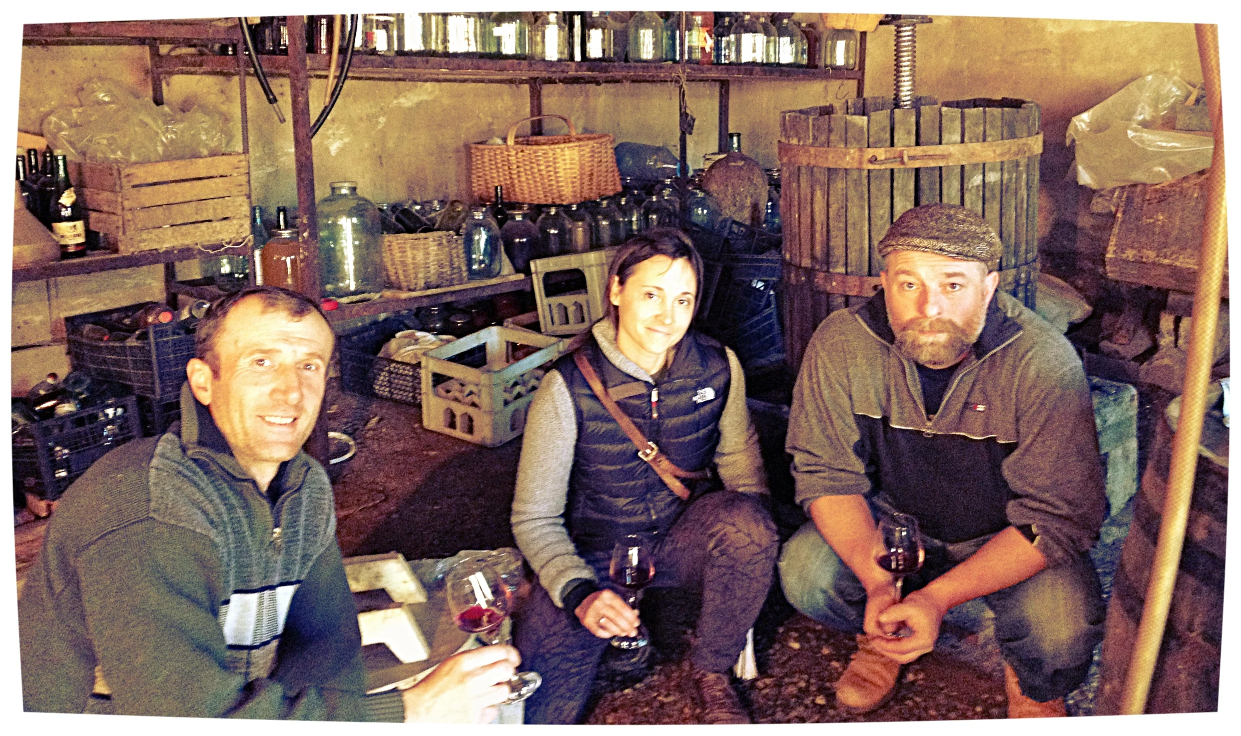 Tasting from qvevri: Archil Guniava + Ramaz Nikoladze | Imereti, Republic of Georgia (Feb. 2015)
