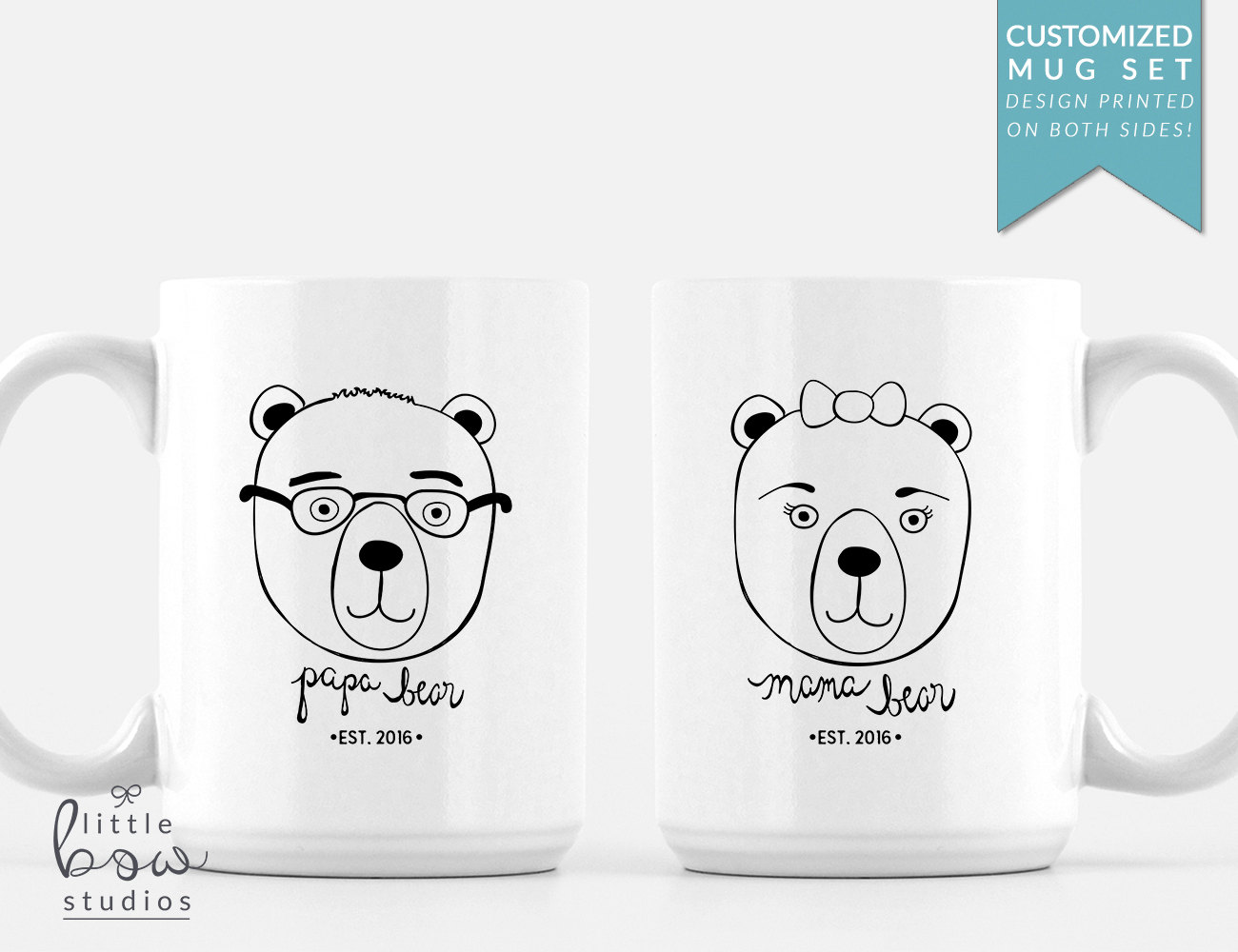 mama bear papa bear baby bear mugs